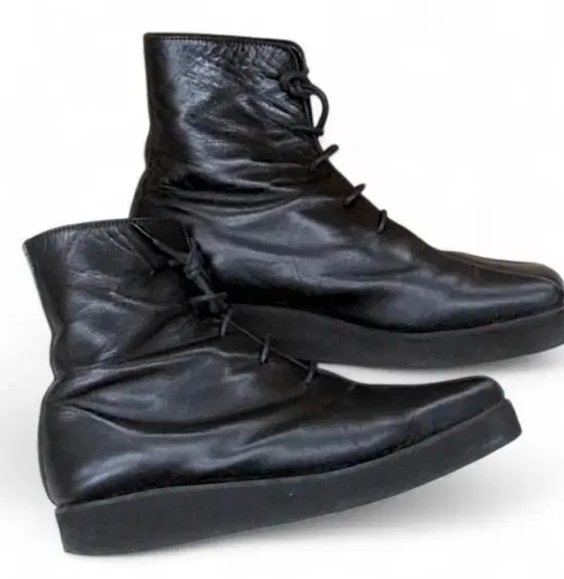 요지 야마모토 느와르 가죽 부츠 상품이미지2