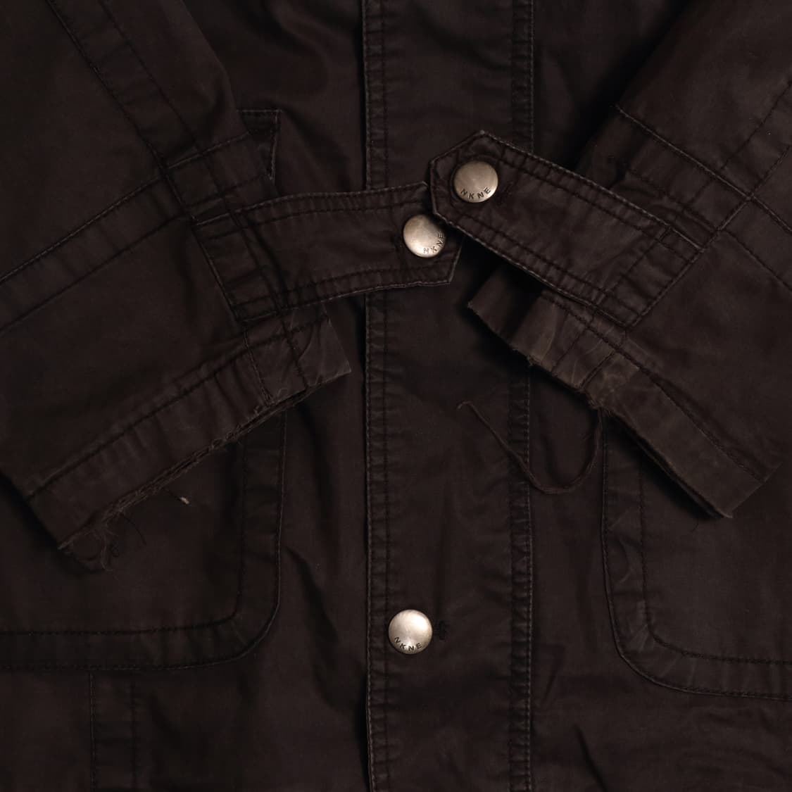 일본빈티지 사파리 블랙 후드집업 자켓 ㅁ1713 상품이미지5