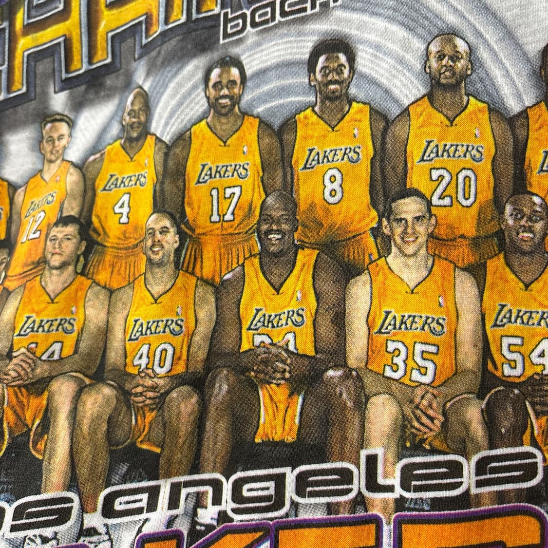 00s 리 LA레이커즈 NBA 챔피언쉽 티셔츠 코비&샤킬오닐 N1211 상품이미지4