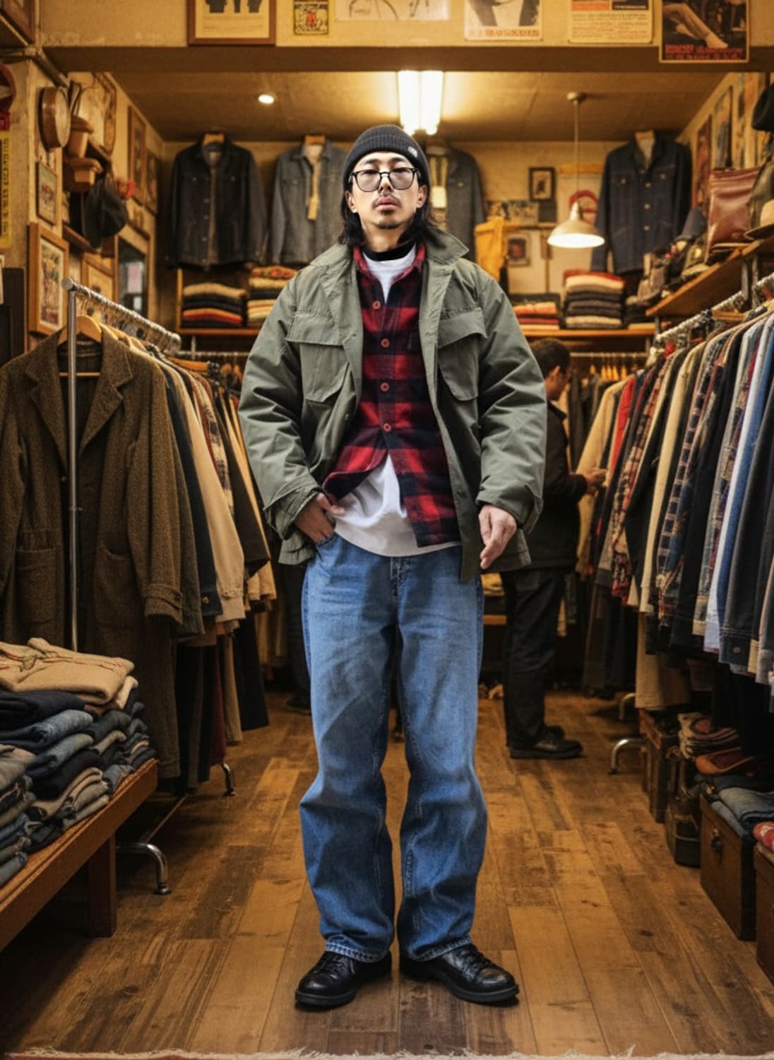 Levis 버팔로 체크 CPO셔츠 자켓 상품이미지1