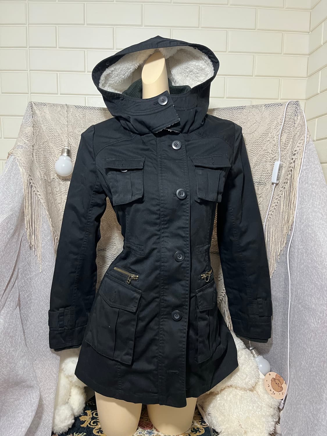 펑크 락시크 긱시크 y2k 갸루 하이넥 자켓 상품이미지1