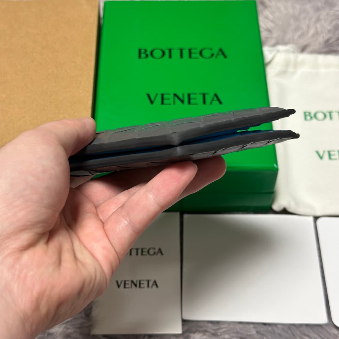 [풀구성] 보테가베네타 인트레치아토 투톤 반지갑 썬더 풀 상품이미지7