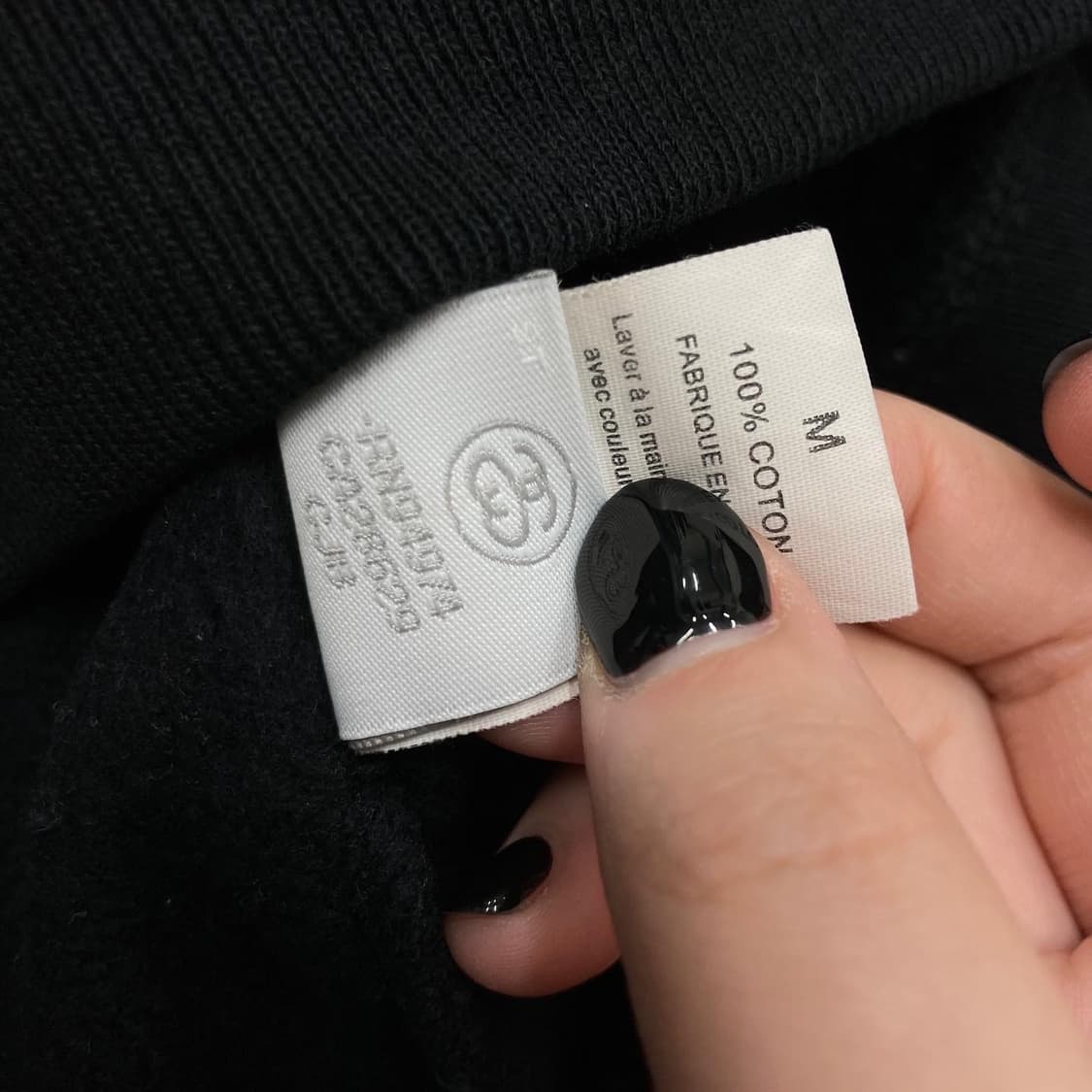 STUSSY 스투시 스탁 자수로고 블랙 헤비스웻 라운드 상품이미지6