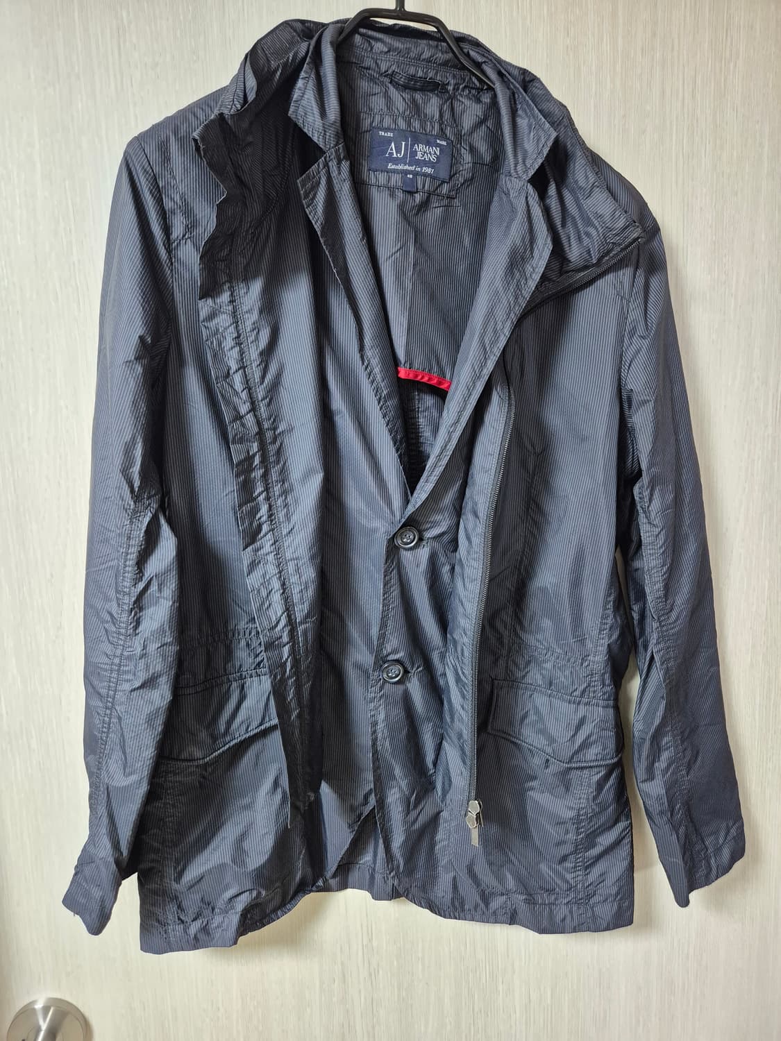 (정품) 알마니 아르마니 진 경량자켓 경량집업 바람막이 48 상품이미지2