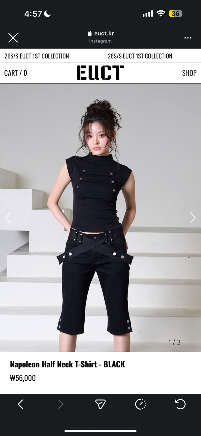 eutc half neck t-shirt 상품이미지1