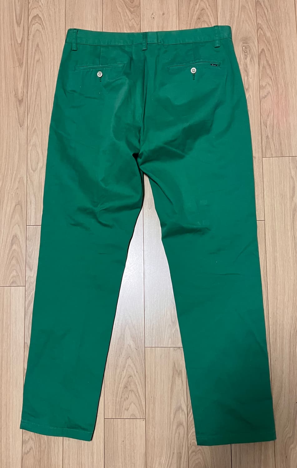 폴로 랄프로렌 면바지 33/32 그린 상품이미지3