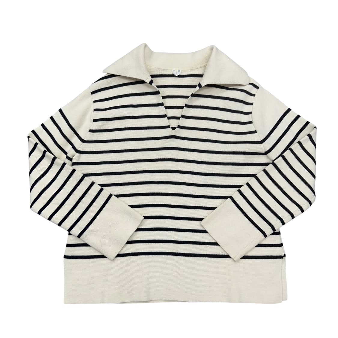 아르켓 오픈 카라넥 니트 상품이미지1