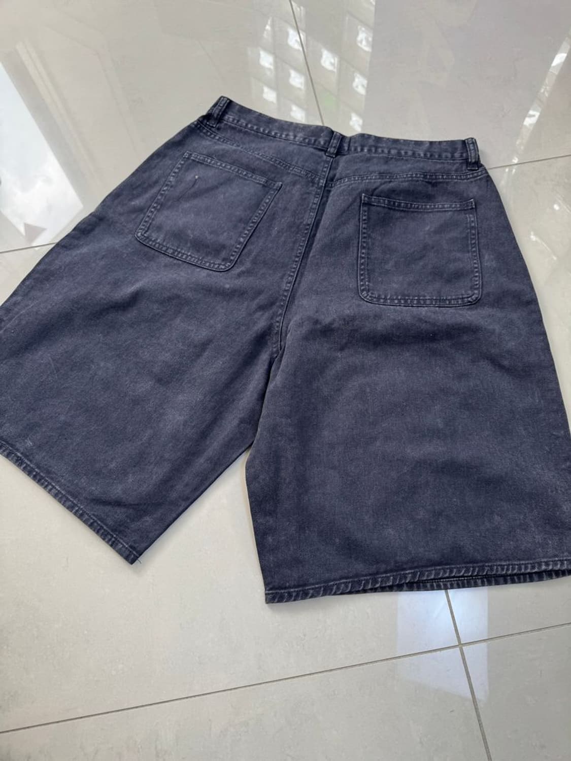 와이드 실루엣 배기 데님 더블 팬츠 상품이미지4