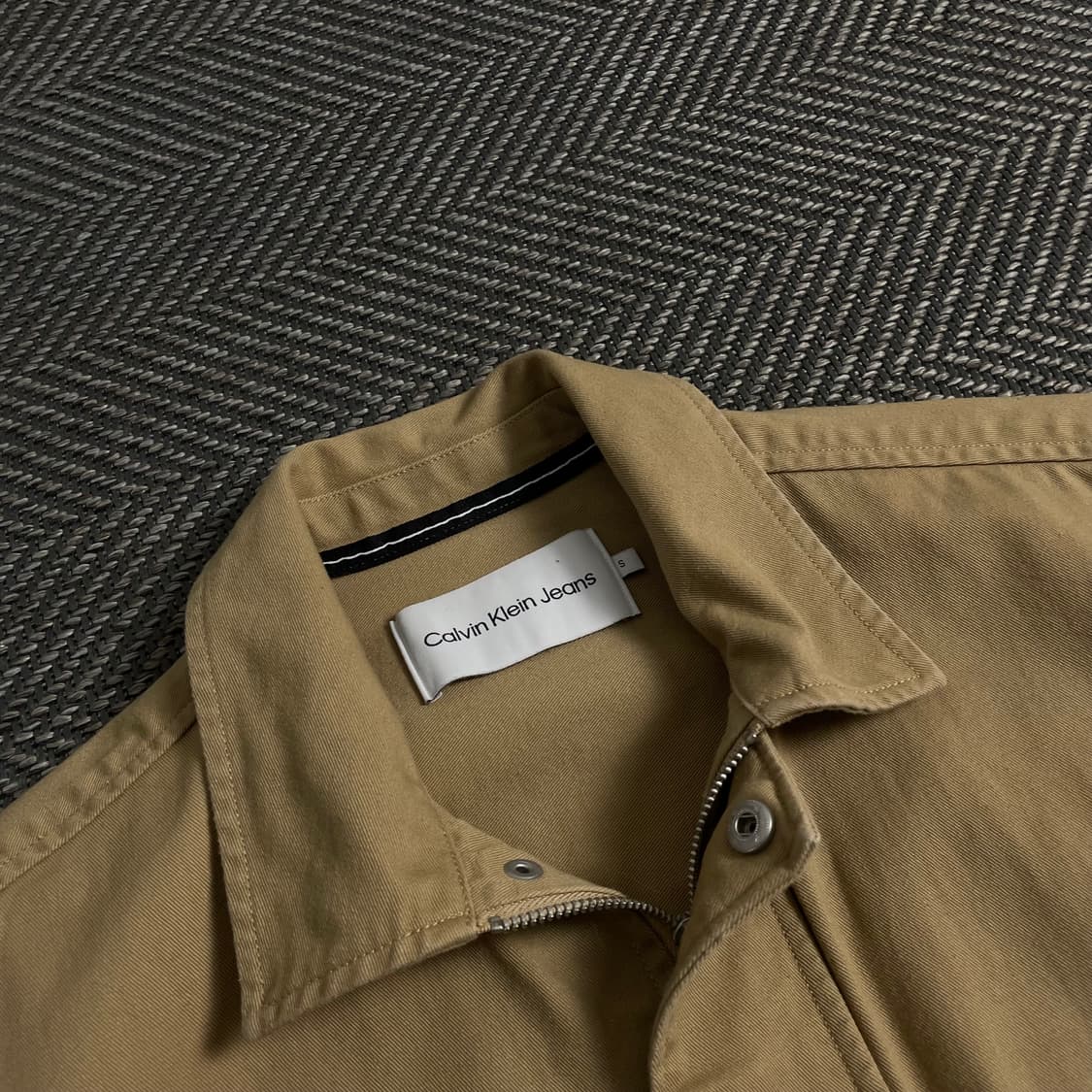 캘빈클라인 브라운 데님 포켓 워크 자켓 o 3879 상품이미지6