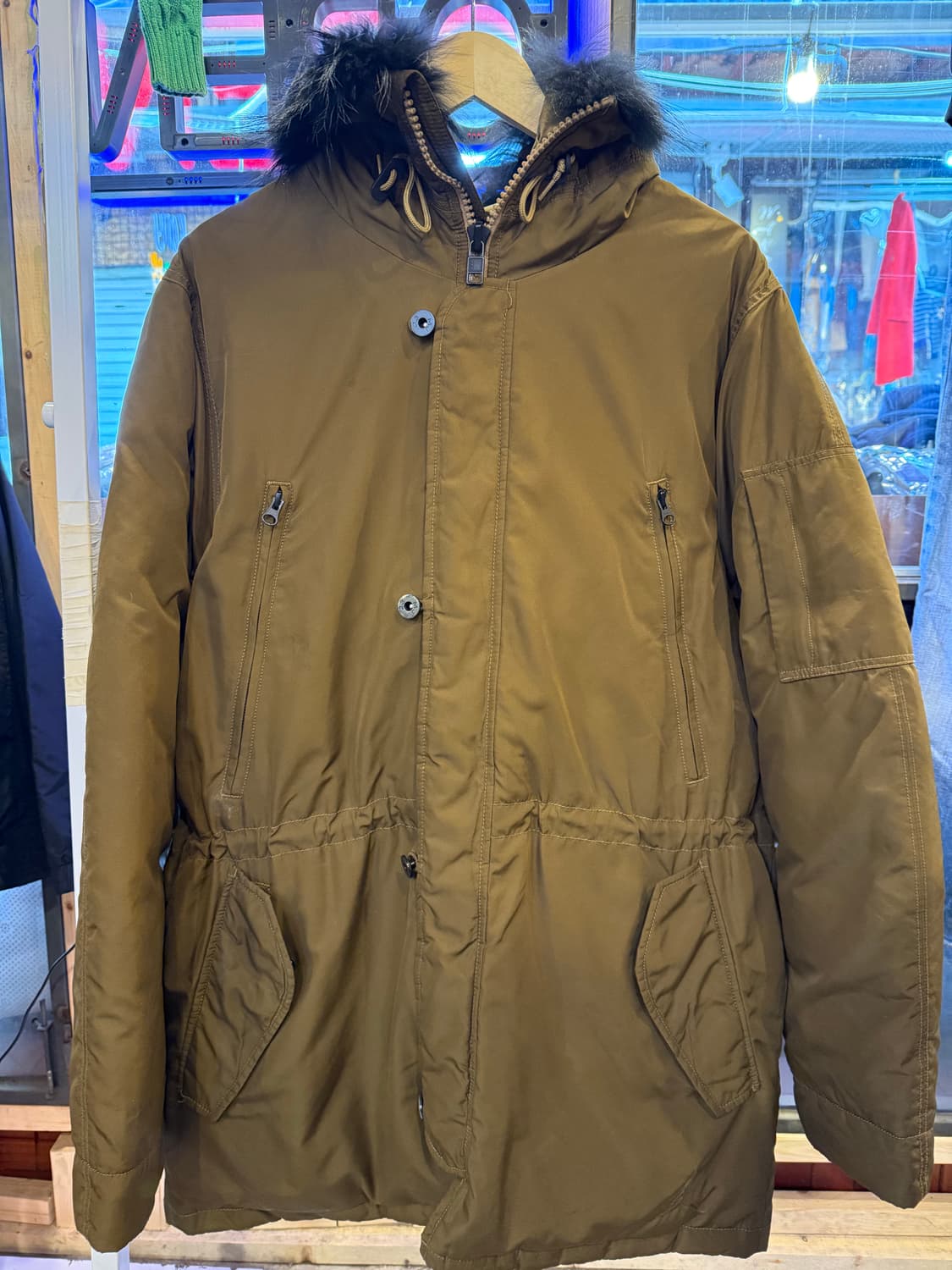 조던 브라운 퍼후드 야상 상품이미지1