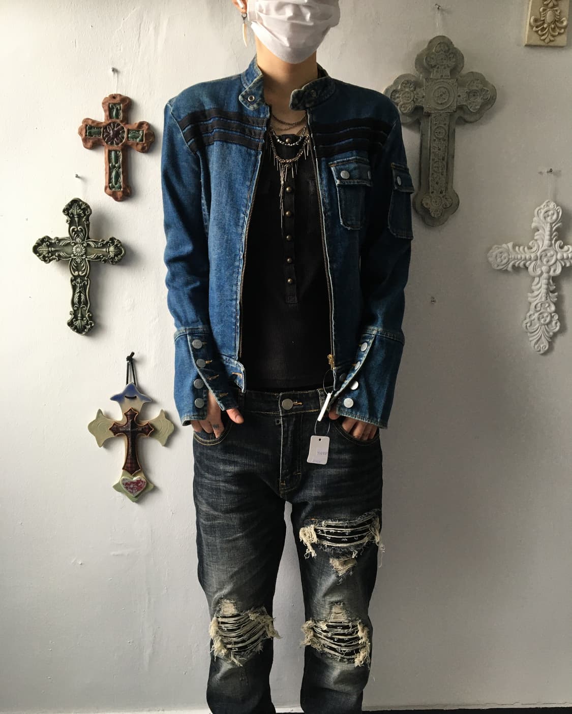 Line detail denim jacket 상품이미지7