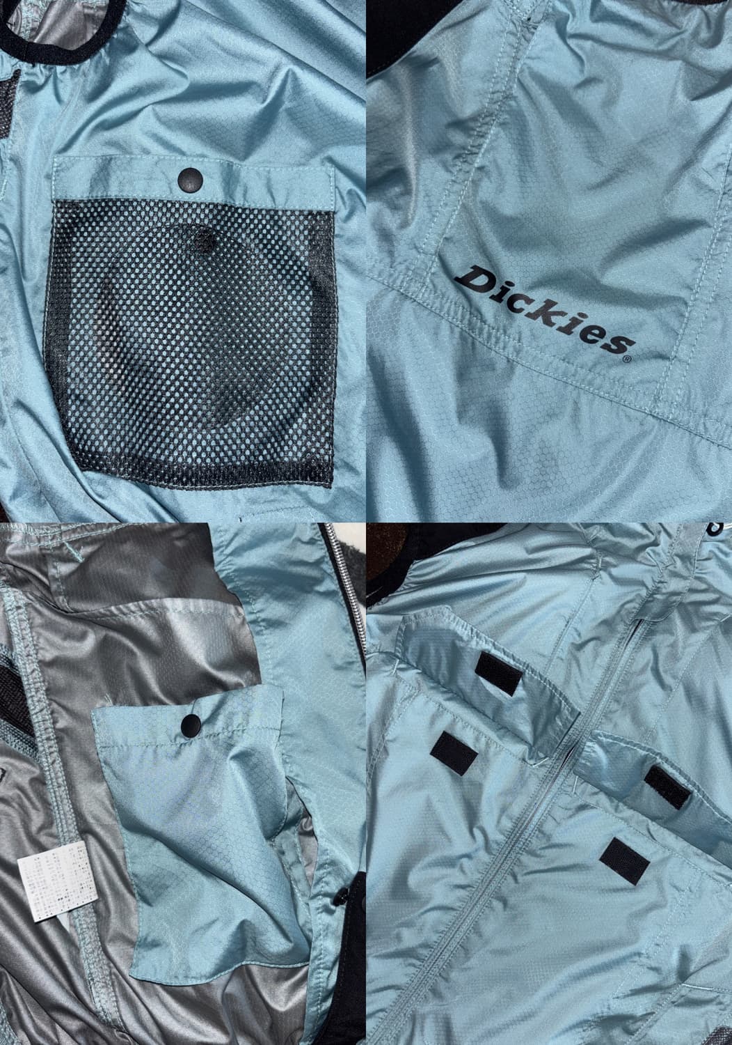 디키즈 블루 아웃도어 바람막이 조끼 상품이미지8