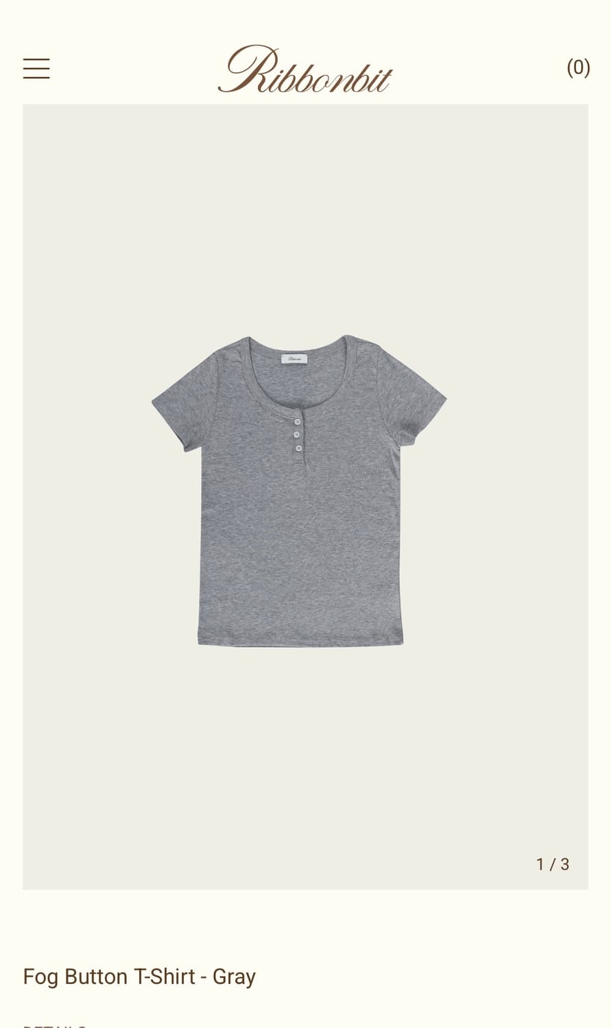 리본빛 ribbonbit fog button T-shirt 착용샷 상품이미지5