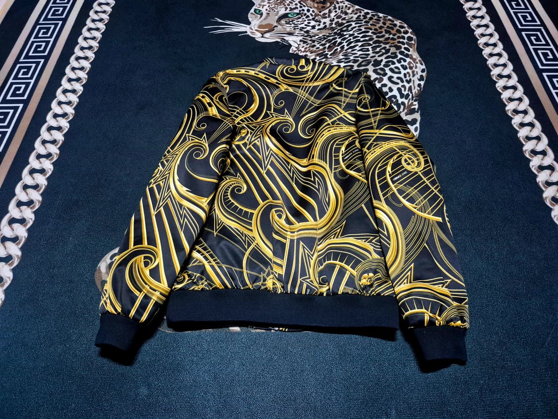 베르사체 바로크 패턴 하프 봄버 자켓 L 정품 상품이미지3