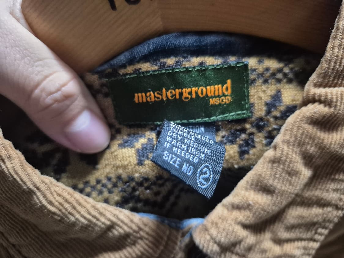 90's MASTERMIND 빈티지 데님 도킹 코듀로이 셔츠 상품이미지2