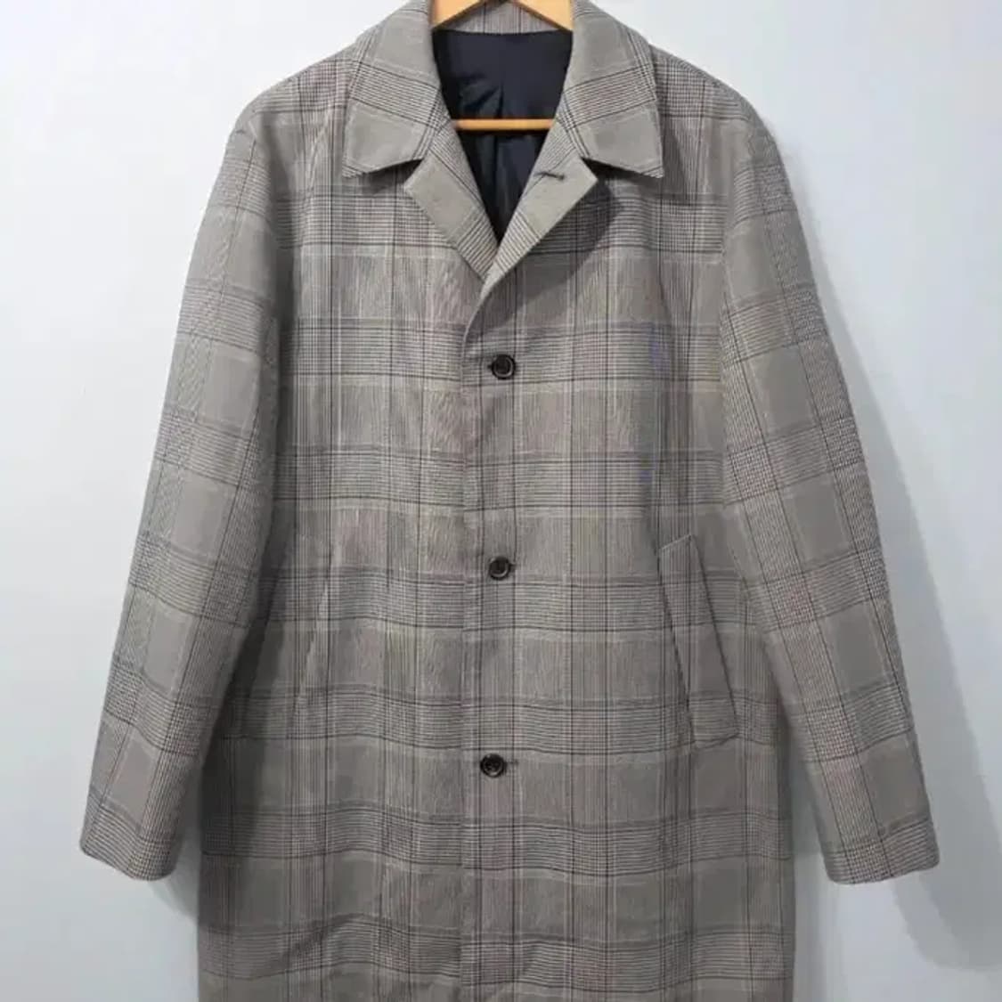 솔리드옴므 체크 맥코트 48사이즈 (100) 상품이미지1