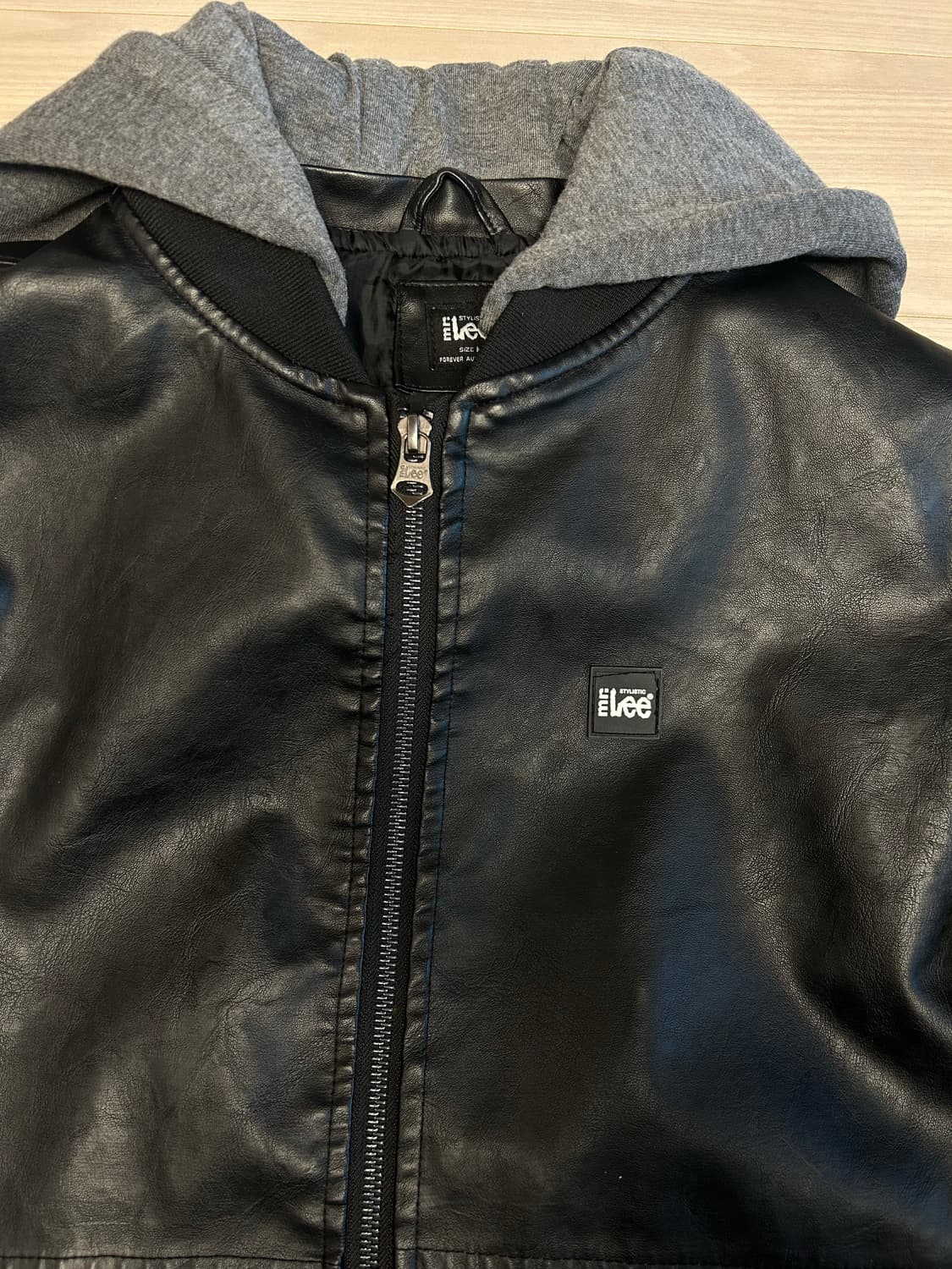 리 레더자켓 모자탈부착가능 상품이미지3