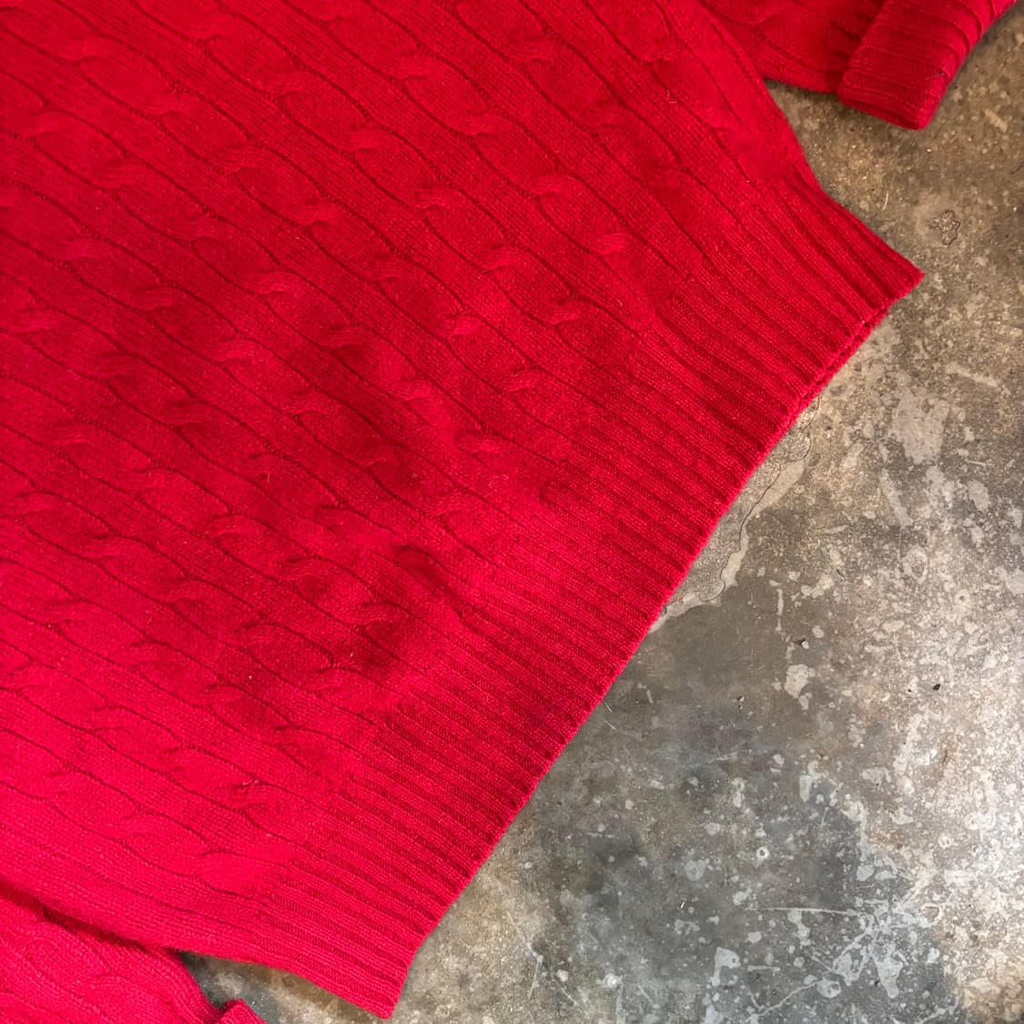 올드 폴로 랄프로렌 케이블 울 스웨터 상품이미지6