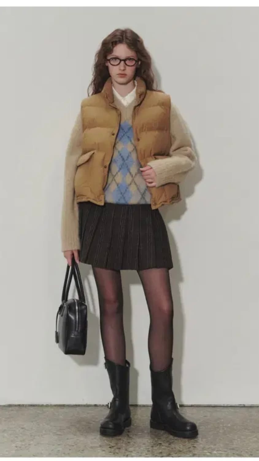 던스트 구스다운 베스트 - 크림 / S 상품이미지1