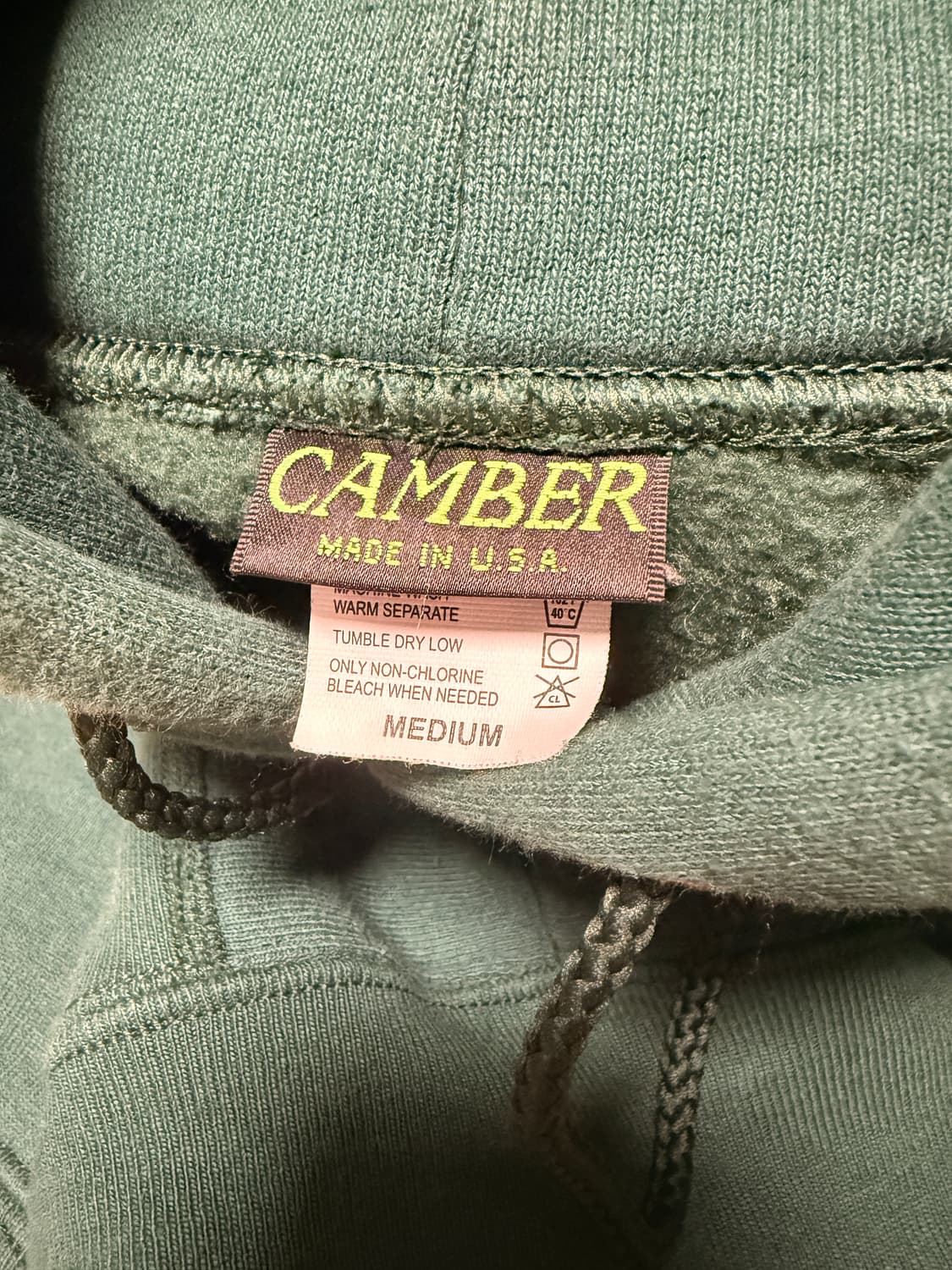 캠버 그린 컬러 후드 M사이즈 상품이미지2