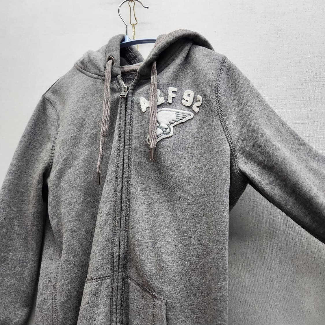 아베크롬비 로고 패치 후드집업 S(S) 상품이미지2