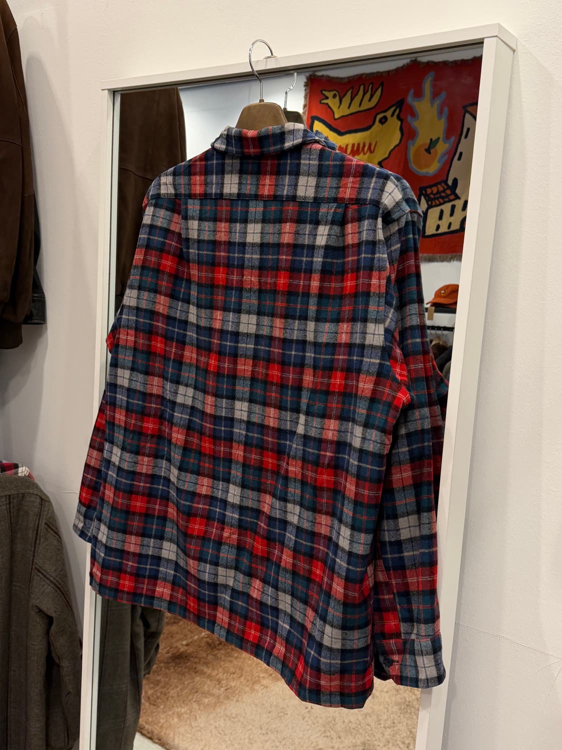 70-80s Pendleton 펜들턴 플란넬 체크 울 셔츠 (USA) 상품이미지6