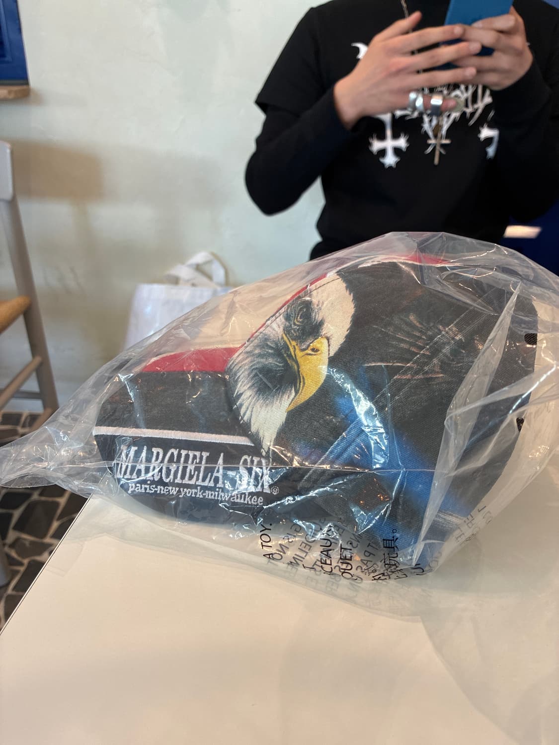 슈프림 x MM6 메종 마르지엘라 스플릿 6-패널 블랙 - 26SS 상품이미지4