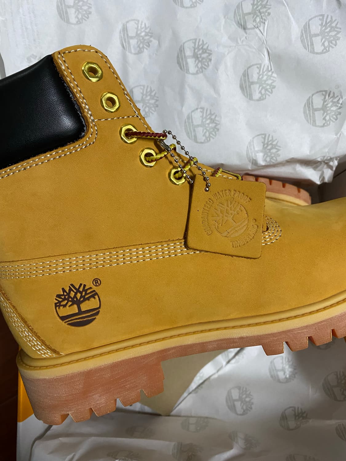 팀버랜드 프리미엄 6인치 워터프루프 부츠 위트 누벅 270mm 상품이미지3