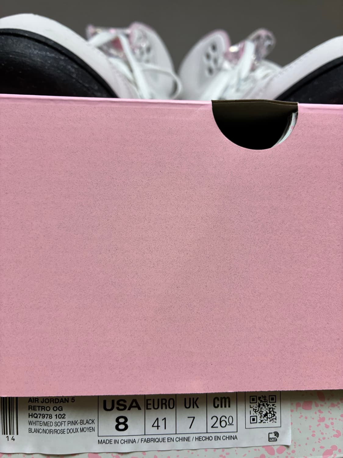 [260]나이키 에어조던5 레트로og 화이트 소프트핑크 상품이미지7