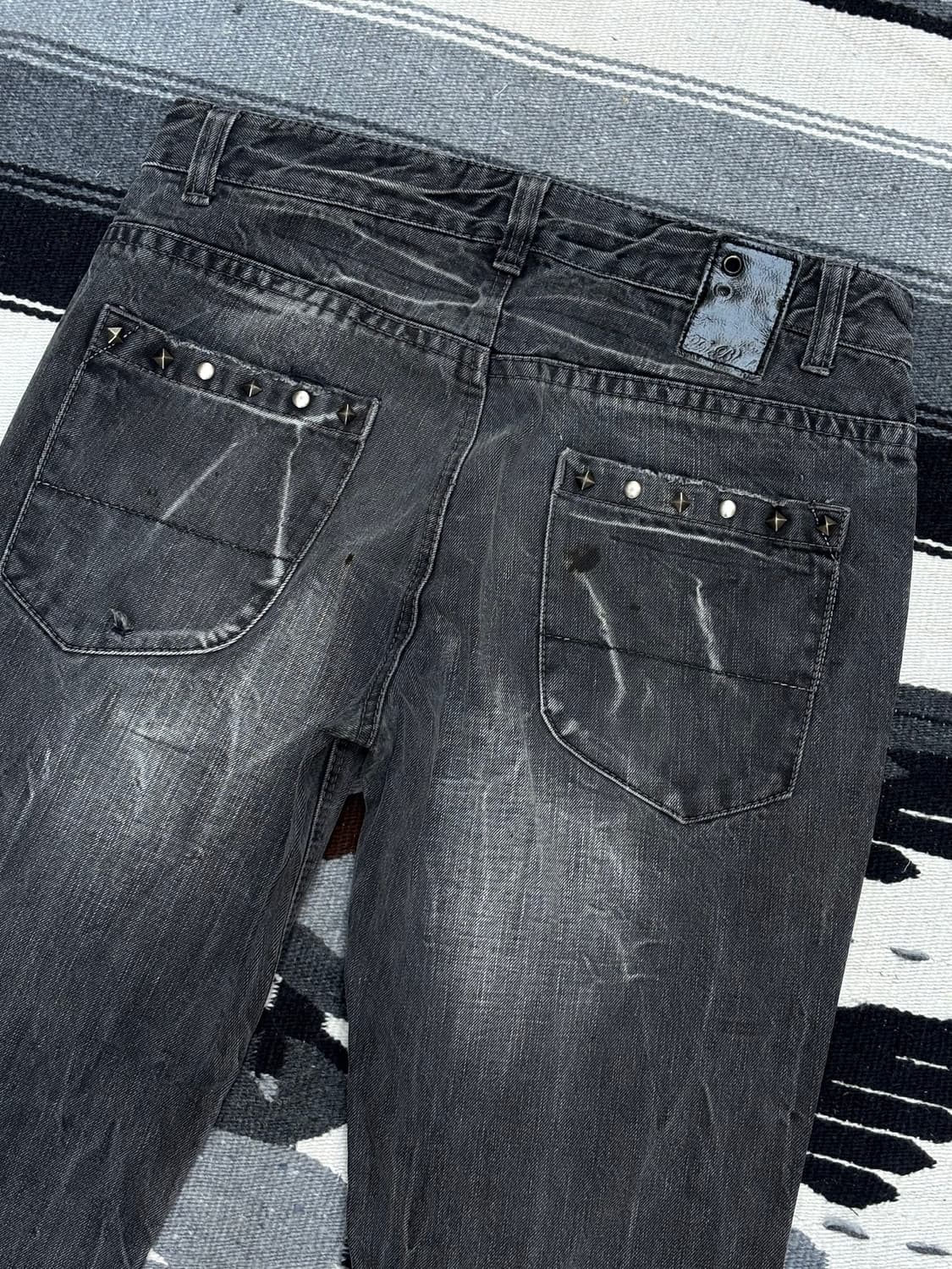 그레이 워싱 데님 힙합 팬츠 상품이미지10