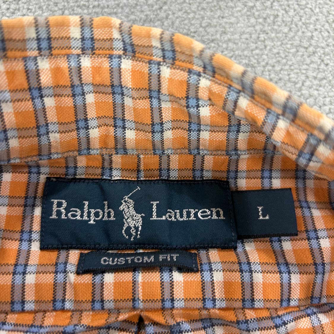 랄프로렌 오렌지 체크셔츠  상품이미지2