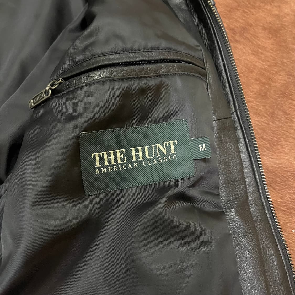 Vintage THE HUNT leather jacket 상품이미지7