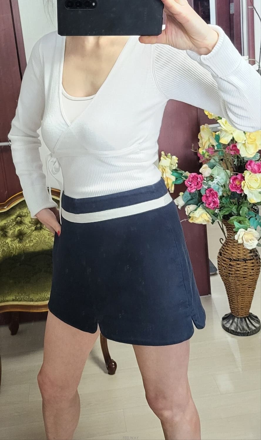 쥬시 꾸뛰르 네이비 스컷 상품이미지1