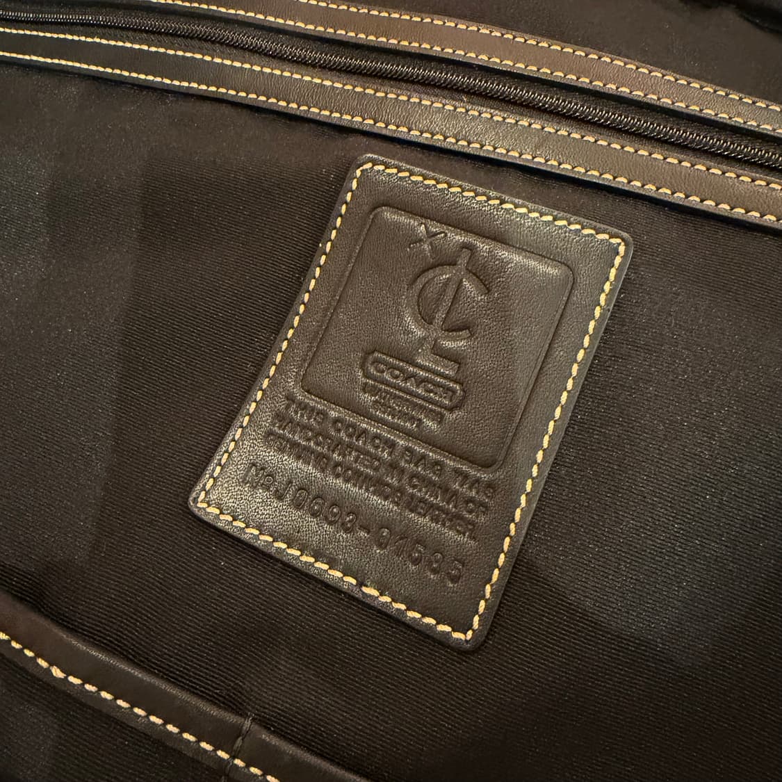 Coach 코치 카우레더 라지 트래블백 보스턴백 수트케이스 상품이미지4