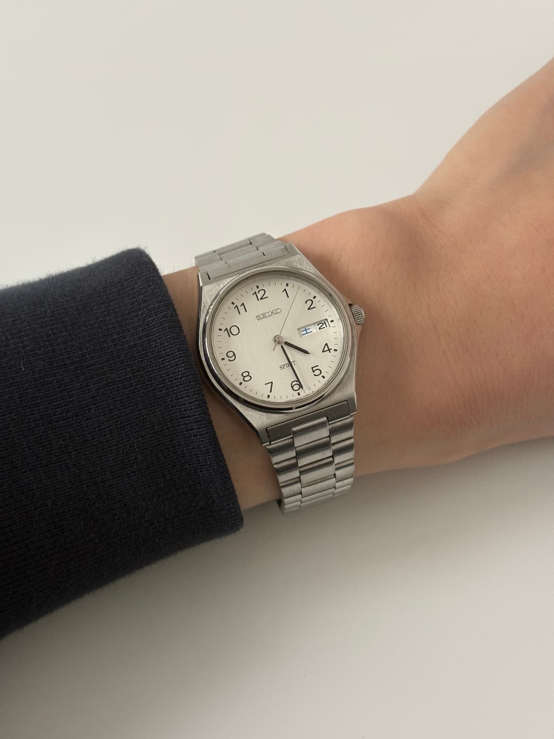 세이코 1990년대 Spirit 아라빅 인덱스 실버 쿼츠 남성 상품이미지9