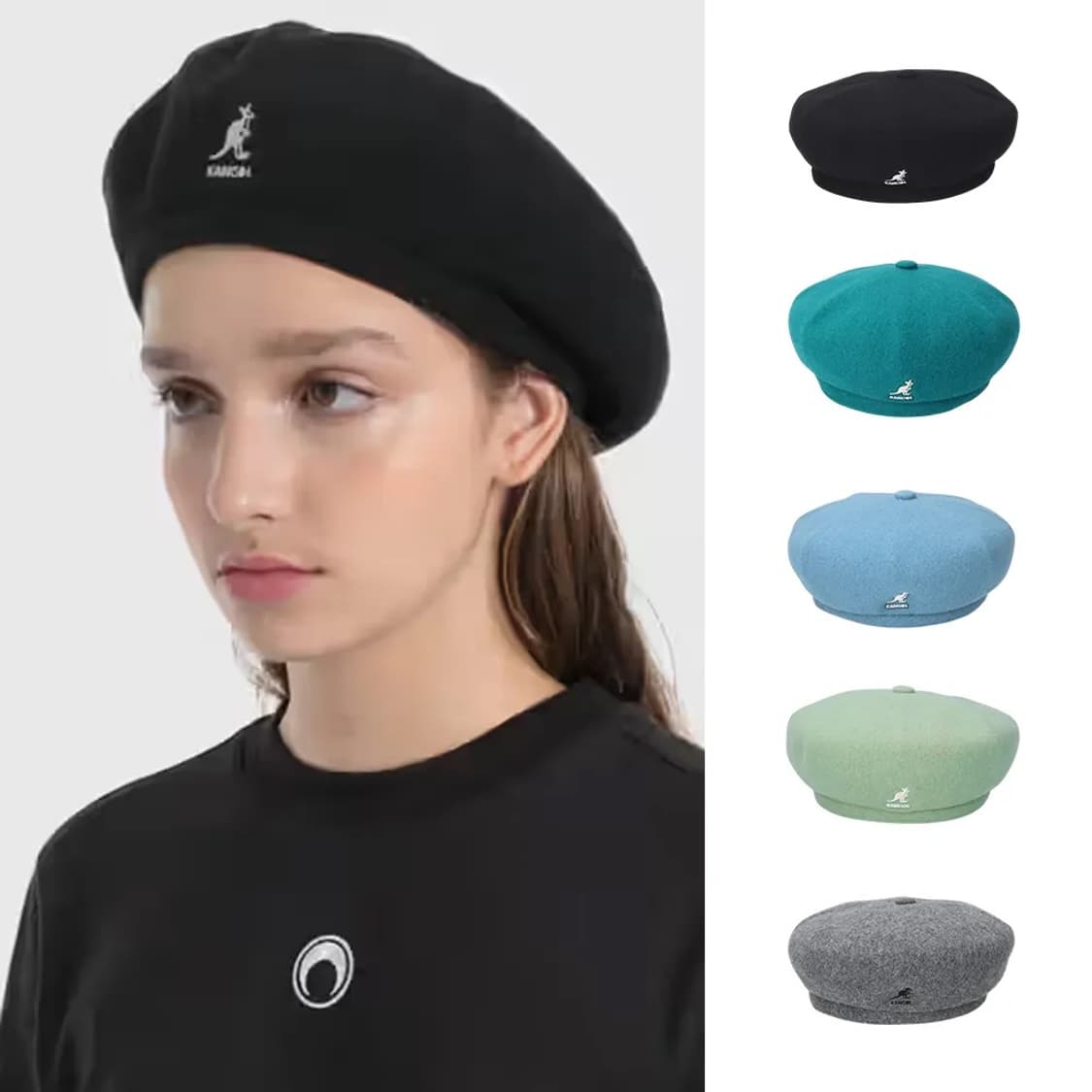 캉골 블랙 베레모 상품이미지4