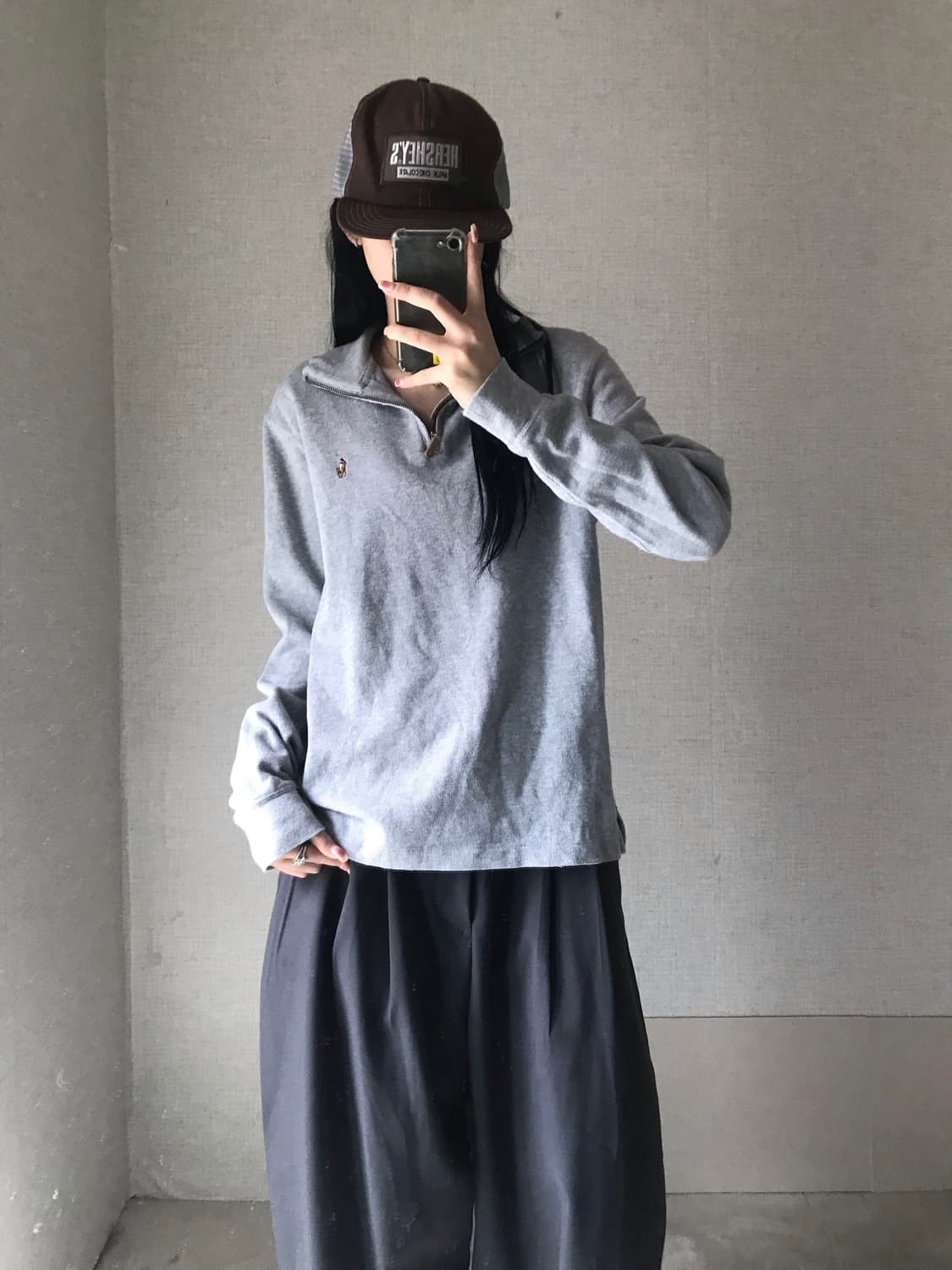 폴로 그레이 반집업 상품이미지4