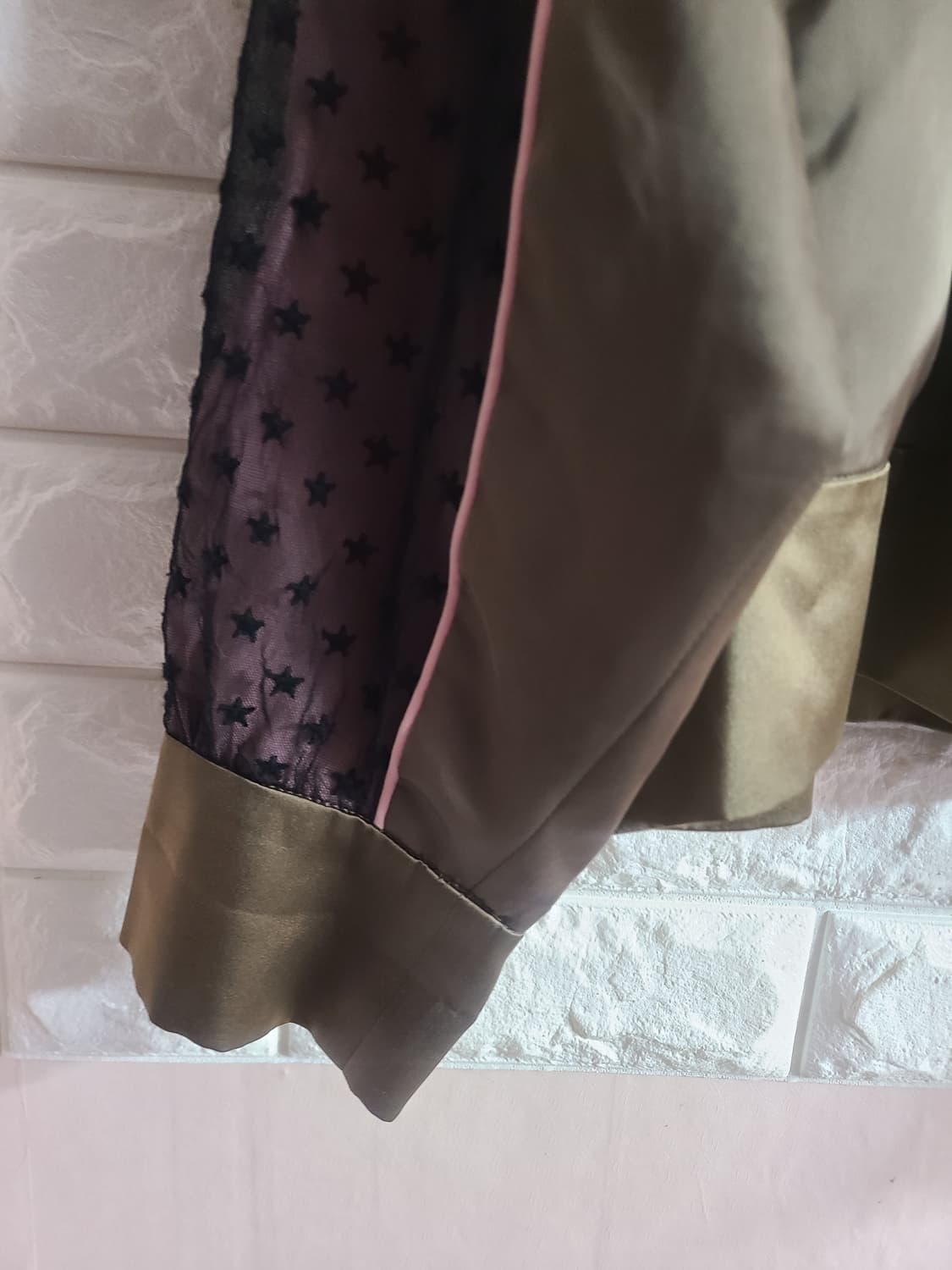 럭키슈에뜨 별무늬 시스루 여성 자켓 FREE 상품이미지5