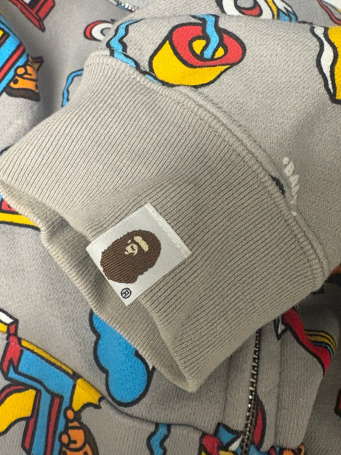 핵레어템✨ 베이프 베이비 마일로 패턴 후드집업 상품이미지4