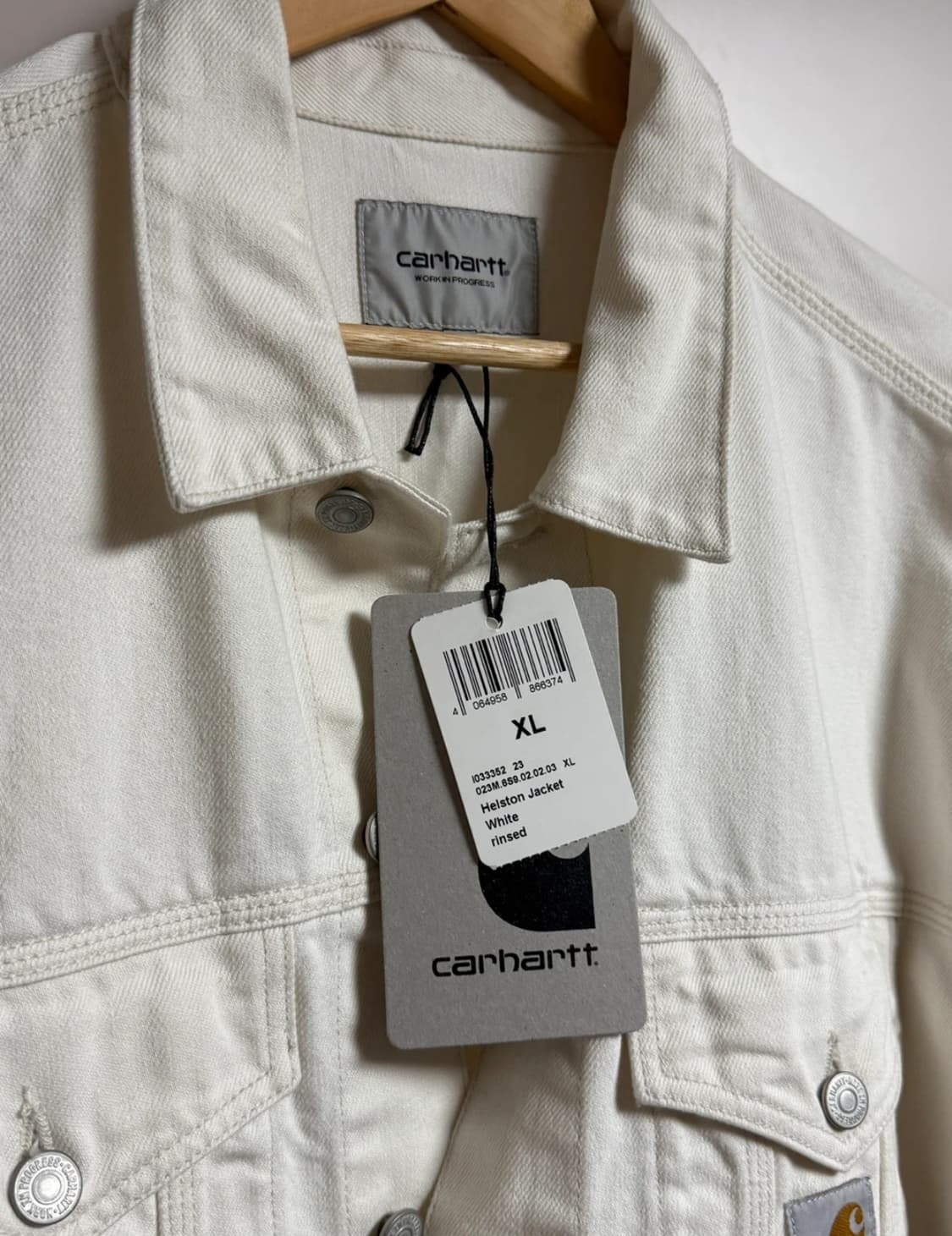 칼하트 헬스톤 자켓 화이트 XL 새상품 상품이미지4