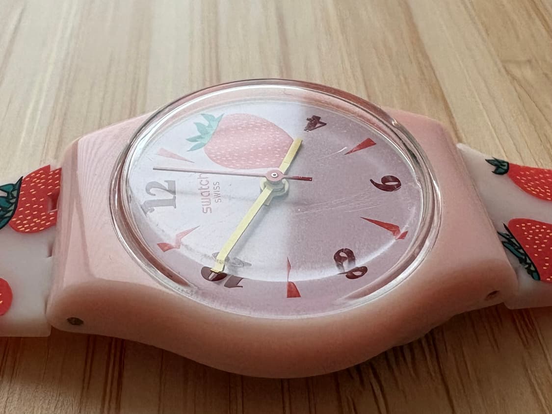 스와치 시계 LP136 딸기 스트로베리 핑크 상품이미지5