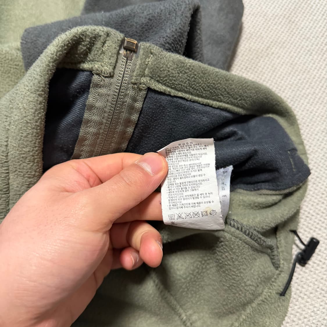 컬럼비아 카키 플리스 자켓 상품이미지4