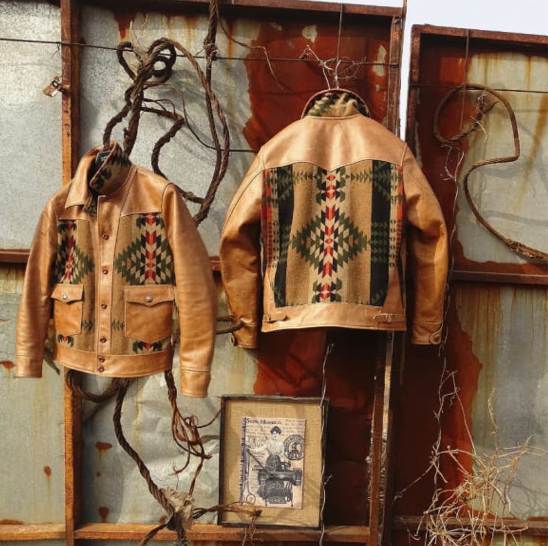 Cidu 나바호 레더 웨스턴자켓 L 상품이미지4