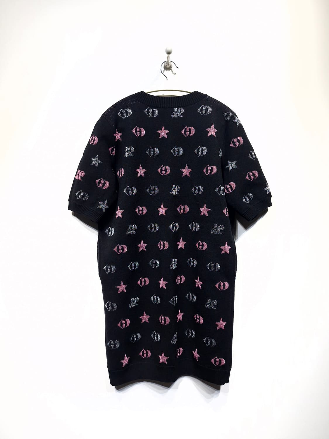 럭키슈에뜨(LUCKY CHOUETTE)23년 메탈 자카드 니트 드레스 상품이미지4