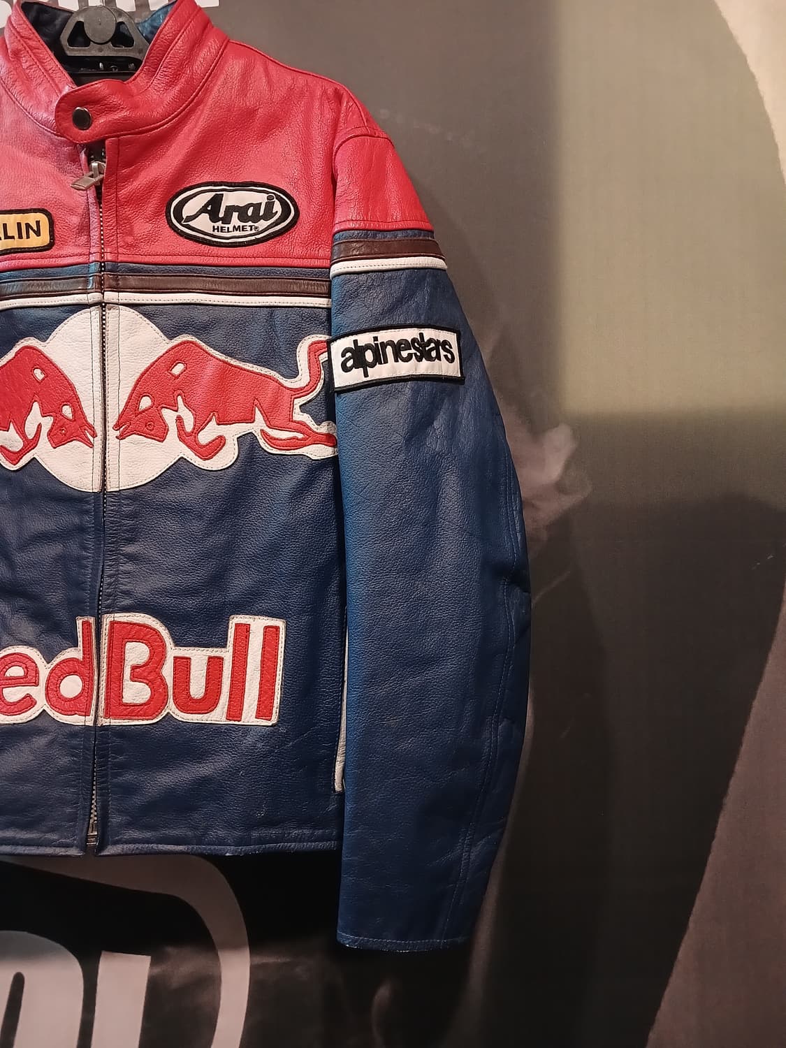 레드불 레더 레이싱 자켓 상품이미지3
