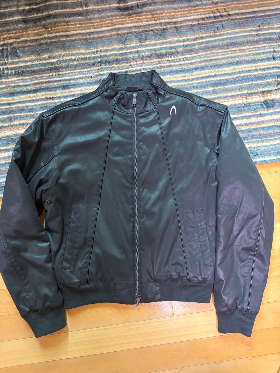 Aakam Piping Leather Blouson (Black) 2 상품이미지3