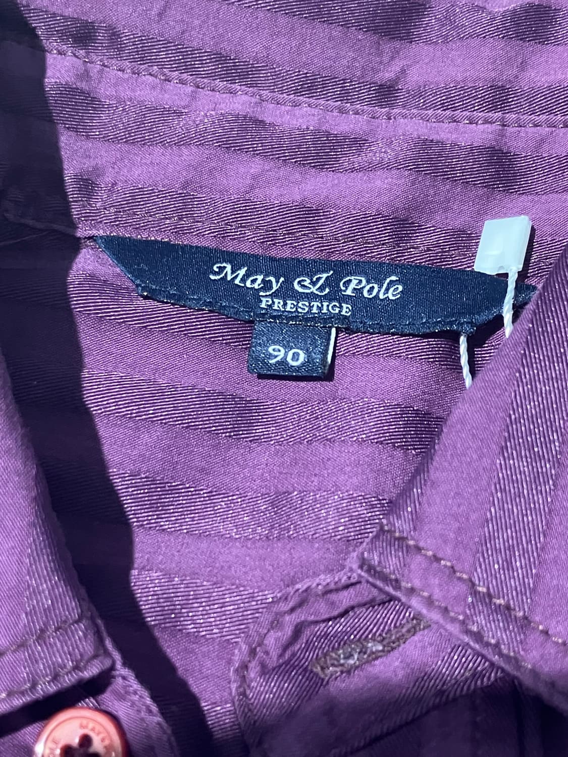 May&pole 퍼플 스트라이프 셔츠 M 상품이미지6