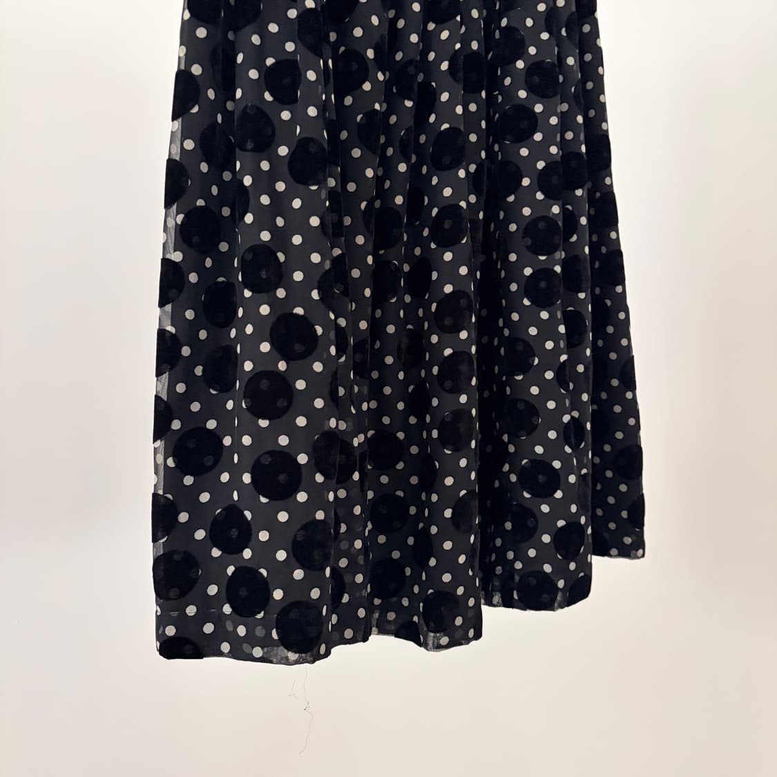 Mixed Dot Shirring Skirt 상품이미지5