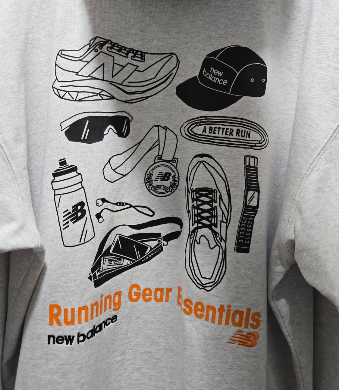 거의새것/ 뉴발란스 RC FRESH 러닝 픽토그램 후드티 XL 상품이미지7