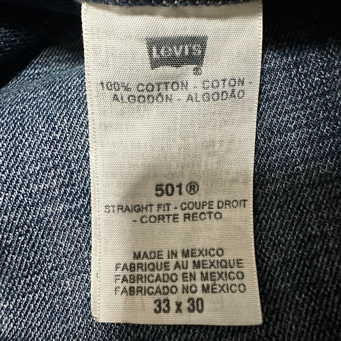 LEVI'S 501 mexico made denim jeans 상품이미지4